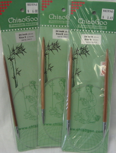 ChiaoGoo 24"/60 cm 6.00 mm/US 4 Bamboo Circular Needle